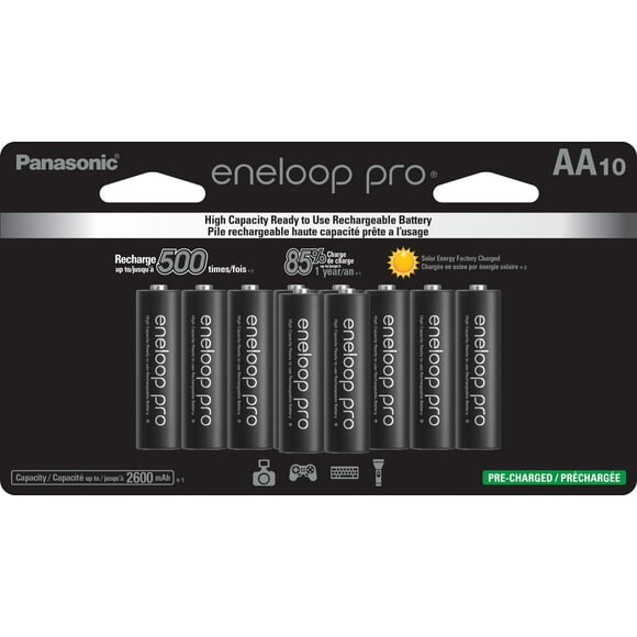 Baterías recargables Eneloop Panasonic BK-3HCCA10FA pro AA