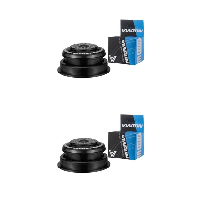 Sonducket VIARON Bike Bearing Headset Bicicleta Aleación de aluminio Tubo Rodamientos Accesorios de alta dureza Negro 44x55mm Negro 44x56mm 2piezas
