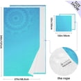 thumbnail image 3 of Dreamtimes Blue Mandalas Bath Towels Set 1 Bath Towel 1 Washcloth Extra Absorbent 100% Cotton Towels, Super Soft Bathroom Towels for Home, Hotel, 3 of 7