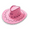 Pink, variant on KAINSY Personalized Cowboy Hats for Kids Custom Western Cowboy Cowgirl Patry Hats Western Cowboy Hats Leather Name(Child)