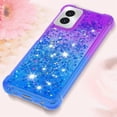thumbnail image 6 of Case for Motorola Moto G Power 2024 Case Liquid Cute Clear Glitter Heavy Duty Shockproof Back Cover Soft TPU for Girls Women Phone Case for Moto G Power 5G 2024 Gradient Purple, 6 of 15