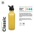 thumbnail image 2 of Klean Kanteen Classic Water Bottle with Sport Cap - Stainless Steel Sports Water Bottle - 27 Oz, Old Gold, 2 of 7