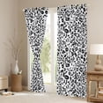 thumbnail image 3 of Erosebridal Black White Cheetah Print Curtains Pack of 2 (42x84 Each) For Teens Boys Girls,Abstract Animal Print Curtains Blackout, 3 of 6