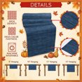 thumbnail image 6 of Table Runner 90 Inches Long, Navy Blue Decorative Table Runner for Party Wedding Home Decor, Contemporary Minimalist Pure Color Linen Texture Dresser Scarves for Bedroom Kitchen Decor 13x90 Inch, 6 of 9