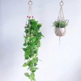 thumbnail image 5 of Vintage Macrame Flowerpot Hanging Baskets Handmade Wood Bead Tassel Net Plant Hanger Holder Hanging Flowerpot Basket Pot Holder, 5 of 5