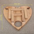 thumbnail image 2 of Mesa De Picnic De Vino Al Aire Libre Mesa De Picnic De Madera De Corazón Plegable Portátil Con Soporte De Vidrio Bandeja De Refrigerios Para Park Beach Camping Cena Al Aire Libre Kearding OD014135-00, 2 of 6