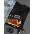 thumbnail image 3 of Happy Thanksgiving Dinner T-Shirt Women -Image by Shutterstock, Female Small, 3 of 4