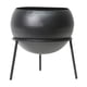 thumbnail image 2 of Large Planters With Stand Decorative Floor Planters Metal Pots With Drainage Holes For Living Room Office Garden Or Balcony, 2 of 6