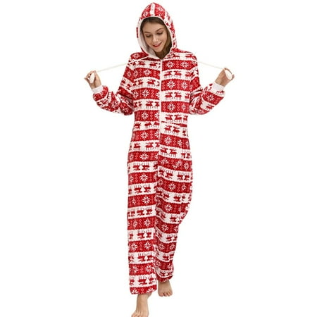 

Adult Onesie Pajamas for Women Cozy Christmas Pajamas for Women Holiday Halloween Women s One Piece Novelty Pajamas