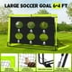 thumbnail image 2 of Goles de fútbol Hoerlar para niños de 6 x 4 pies con balón de fútbol, escalera y conos, 2 of 7