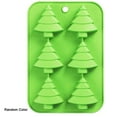 thumbnail image 1 of Yuarrent 1 pieza de molde de Chocolate de árbol de Navidad, molde de silicona para hornear pasteles, decoración de postres de panadería de Navidad, Herramientas y accesorios para hornear Yuarrent HA000966-00, 1 of 1