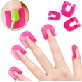 thumbnail image 2 of Jinsinto 30 Pcs (10 Sizes) Reusable Soft Plastic Nail Polish Stencil,Spill Proof Manicure Protector Tools, 2 of 5