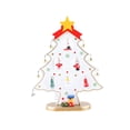 thumbnail image 1 of fastboy Christmas Tree Ornaments Props Interesting Home Tabletop Adornment Wood Decoration Festival Gift Party Scene Layout Props White, 1 of 9