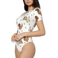 thumbnail image 2 of Naloa Rabbit And Squirrel Women's Short-Sleeved Onesie, One-Piece Swimsuit for Parties, dates, clubs - X-Large, 2 of 9