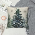 thumbnail image 2 of COMIO  Christmas Trees Snowflake Throw Pillow Cover,  Winter Holiday Cushion Case Decoration for Sofa Couch, 2 of 5