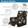 thumbnail image 5 of LedBack Paw Print Stretch Recliner Slipcovers Non Slip Reclining Slipcovers Couch Cover 4 Pieces Lazy Boy Chair Covers with Pockets for Living Room, 5 of 8