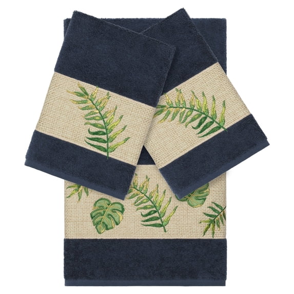 Linum Home Textiles Zoe Embellished Turkish Cotton Towel Set