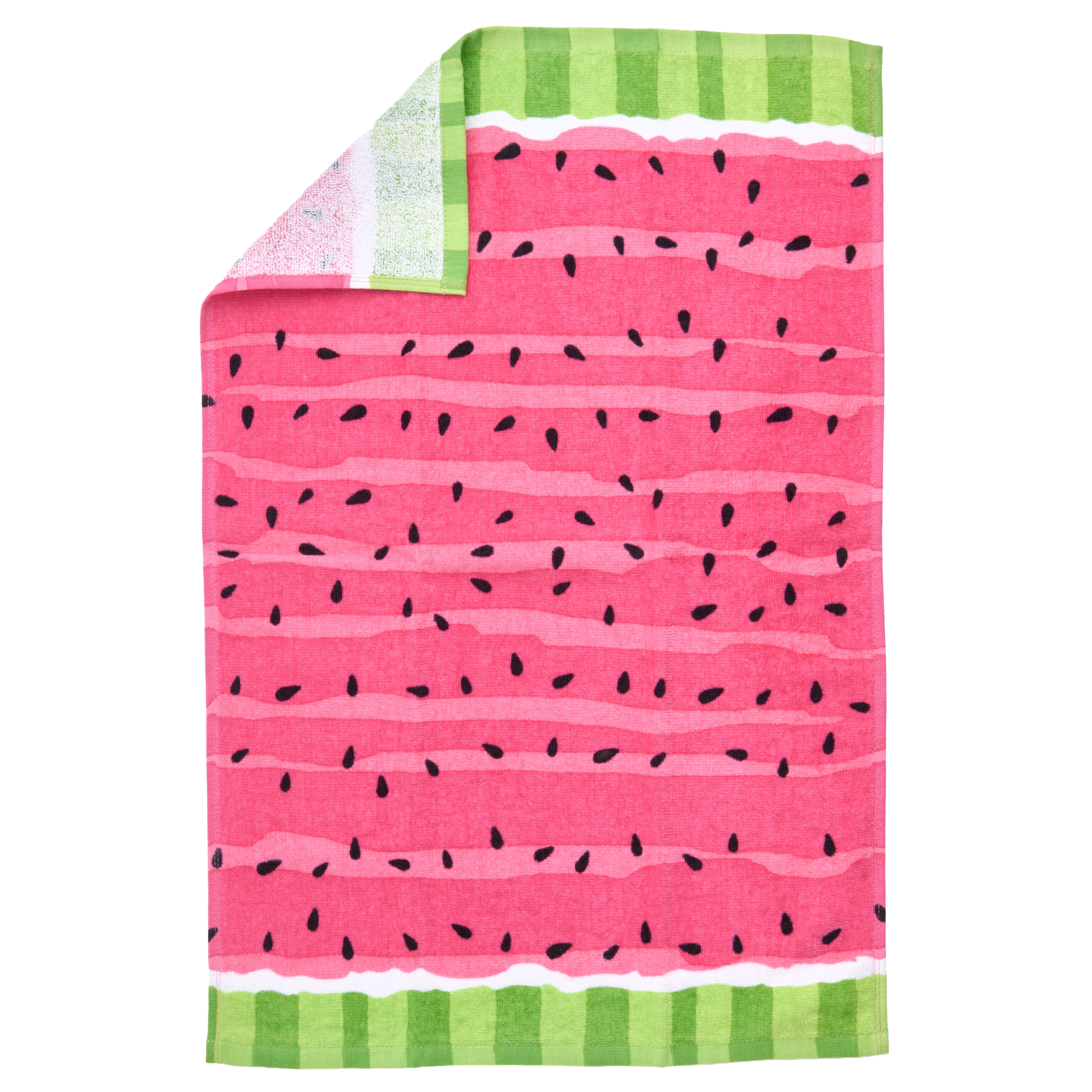 RITZ 100% Cotton Summer Kitchen Towels, Set of 4, Citrus Watermelon Dish Towels Set