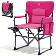 thumbnail image 1 of Silla de director de camping EVER ADVANCED, portátil y plegable, rosa, 1 of 7