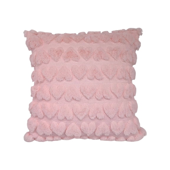 Love Print Throw Pillow Covers 18"x18", Plush Decorative Cushion Case for Sofa Bed Bedroom Home Decor, Soft Pillow Cover Without Insert Included,A