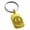 Gold, variant on Stainless Steel Majesty Thor's Hammer Mjolnir Viking Engraved Small Rectangle Dog Tag Charm Keychain Keyring