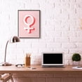 thumbnail image 2 of Stupell Industries Female Symbol Fashion Modern Pink Textured Design Framed Giclee Texturized Art by Daphne Polselli, 2 of 8
