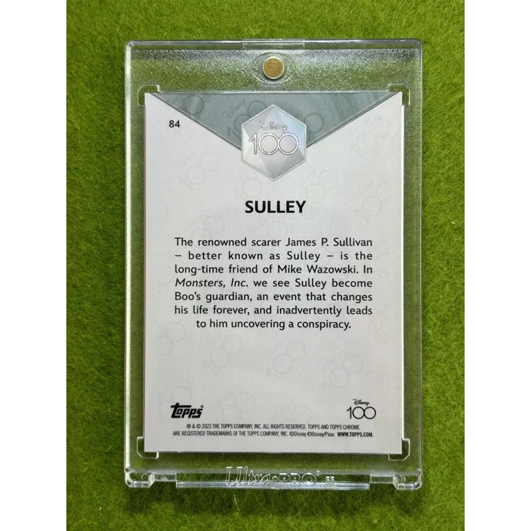 SULLEY Disney 100 PINK REFRACTOR #/399 SP MONSTERS INC 2023 Topps