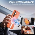 thumbnail image 2 of ExoGuard for Samsung Galaxy S25 Plus Case, Adjustable Metal Kickstand, Soft Skin-Friendly Silicone Cover, Anti-Scratch Microfiber Lining - Orange, 2 of 7
