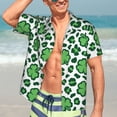 thumbnail image 5 of Lsque Leopard print St. Patrick's Day pattern Hawaiian Shirt for Men, Unisex Summer Beach Casual Short Sleeve Button Down Shirts-3X-Large, 5 of 9