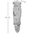 thumbnail image 2 of 11 1/4"W x 5 5/8"D x 40 1/2"H Angel Corbel, Left, 2 of 3
