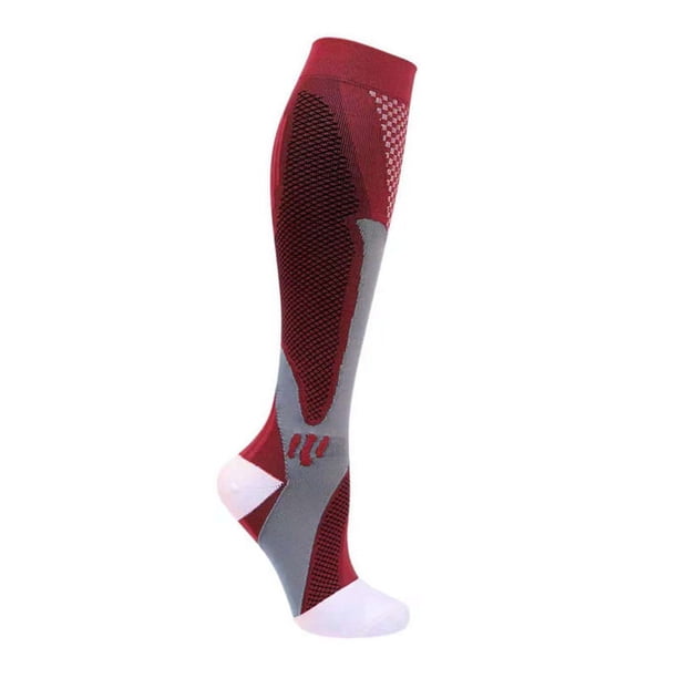Calcetines elásticos de compresión mágica para hombres y mujeres, calcetines de ciclismo, calcetines de fútbol, deportes al aire libre