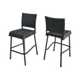 thumbnail image 5 of Jopath 29" Set of 2 Outdoor PE Rattan Armless Barstool for Garden Outdoor Patio Deck Balcony Grey, 5 of 9
