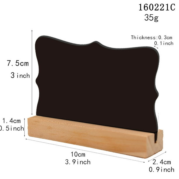 Cache-pot - Les 10 étiquettes en bois pour plantes avec tableau noir