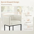thumbnail image 6 of Dycanpo 27" H Modern Bar Stools Set of 3 with Back and Arms, for Home Kitchen, Antique White, 6 of 8
