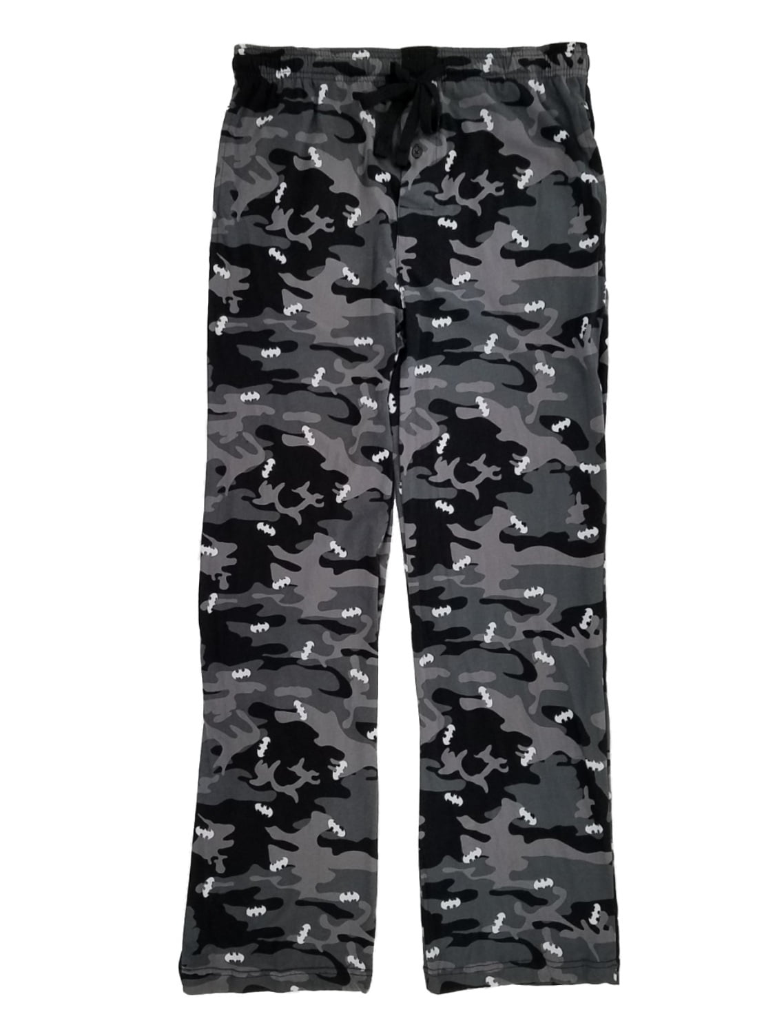 DC Comics Mens Black & Gray Batman Camouflage Knit Sleep Pants Pajama ...