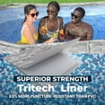 thumbnail image 6 of Bestway Power Steel Swim Vista 14’ x 8'2" x 39.5” Metal Frame Above Ground Pool, Stone, 6 of 13
