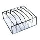 thumbnail image 1 of Organizador de cajones con divisor para armario, caja de almacenamiento para ropa interior, corbata, hogar, viajes, para mujeres y hombres Black 6 Gripes, 1 of 7