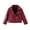 Watermelon Red, variant on Boys Faux Leather Jacket Long Sleeve Lapel Collar Top Hooded Apparel Toddler Autumn Outerwear Comfortable Kids Fashion Windbreaker