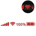 thumbnail image 1 of Unique Bargains Reflective Bumper Decal Reflective Red Rectangle WIFI Signal Pattern Reflective Car Sticker Personalized Decoration 1 Pc, 1 of 7