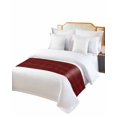 thumbnail image 6 of Bed Runner Scarf Cal King Size, Animal Leather Pattern Stain Bed Runners & Scarves for Foot of Beds, Vintage Minimalist Animal Print Red Decorative Bedding Runner Scarf for Hotel 102 x20 Inch, 6 of 6