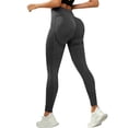 thumbnail image 2 of Anti Cellulite 3D Leggings Compression Resistance Band Leggings for Women Butt Lifting Scrunch Butt Yoga Pants Gray M, 2 of 3