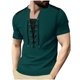 thumbnail image 2 of pstuiky camiseta de hombre, Blusa informal de manga corta con botones y cuello vuelto para hombre ropa de hombre xxl, 2 of 9