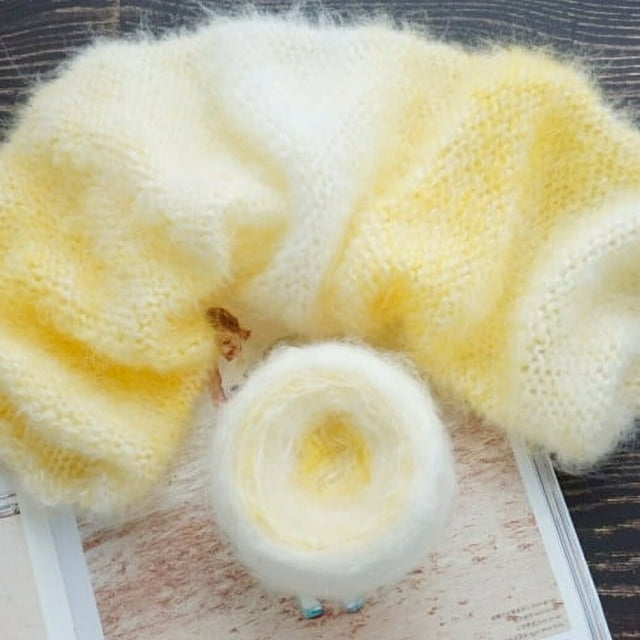 Nvzi Soft Plush Wool Acrylic Fancy Loop Yarn for Doll Hair Making,Crochet Knitting,Needle Felting Doll Hair | Curly Hair Coils of Wool Felt Carded Sheep Wool,Roving,Fiber(100g,A50)
