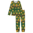 thumbnail image 2 of Renewold Christmas Pajama Panta Family Men Casual Tops and Lounge Pants Warm Sleeping Pjs Set of 2 Xmas Bell Gingerbread Man Tracksuit T-Shirt Size 4XL, 2 of 5