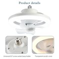 thumbnail image 2 of Ventilador de Techo 48/60W Luz Control Remoto Head Shaking Portalámparas E27 3 velocidades (A) Ehuebsd  Libre de BPA, 2 of 4