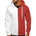 thumbnail image 1 of MAWCLOS Mens Jacket Drawstring Hoodies Hooded Sweatshirt Cardigan Holiday Long Sleeve Outwear Red 5XL, 1 of 2