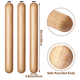 thumbnail image 2 of 60Pieces 8 Inch Kids Rhythm Sticks Music Lummi Sticks Classical Wood Claves Musical Percussion Instrument Musical Sticks, 2 of 7