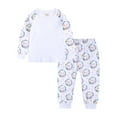 thumbnail image 3 of KYAIGUO 1-13 Years Old Girls Sweatshirt Two-Piece Set for Kids Baby,Love Pattern Pullover Knit Top Pants Outfit,Long Sleeve Pants Round Neck Sweatsuit, 3 of 6