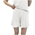 thumbnail image 2 of Jalioing Wide Leg Pajamas Shorts for Women Elastic Waist Lounge Pant Casual Loose Loungewear Shorts, 2 of 4