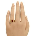 thumbnail image 6 of 18K Gold Over Brass Hessonite Garnet & White Zircon Ring s.5 Jewelry RM-1760 TGR1022_C_5, 6 of 6